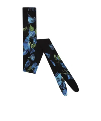 Dolce & Gabbana Bluebell Tulle Tights In Black