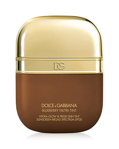Dolce & Gabbana Blueberry Nutri Tint Hydra Glow & Fresh Skin Tint Sunscreen Broad Spectrum Spf 20 1.01 Oz. In Brown