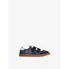 Dolce & Gabbana Suede-blend Dg Sneakers In Blue