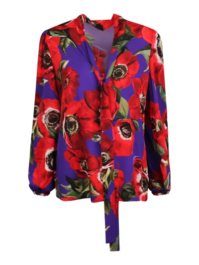Dolce & Gabbana Floral Blouse In Multicolour