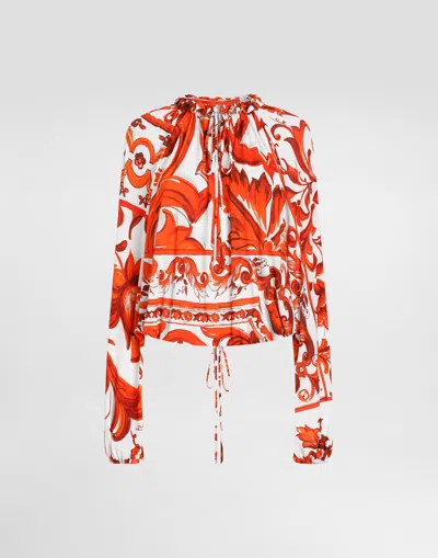 Dolce & Gabbana Blusa In Orange