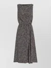 Dolce & Gabbana Women Chevron Print Heavy Crepe Cocktail Dress In Black