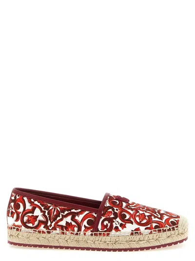 Dolce & Gabbana Boccaccio Espadrille In Red