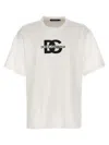 Dolce & Gabbana Bold Logo Print Crewneck T-shirt In White