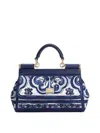 Dolce & Gabbana Maiolica Print Mini Sicily Bag