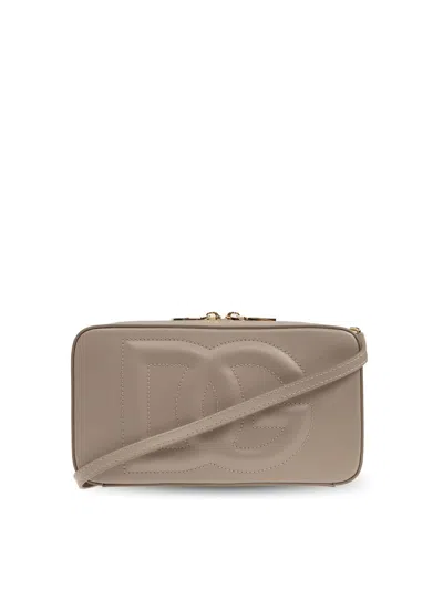 Dolce & Gabbana Shoulder Bag Talpa In Marrón Topo