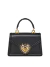 Dolce & Gabbana Small Devotion Tote In Black