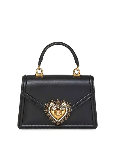 DOLCE & GABBANA LEATHER SMALL DEVOTION  BAG