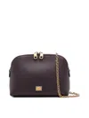 Dolce & Gabbana Leather Mini Bag In Purple