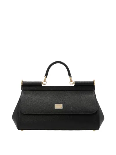 Dolce & Gabbana Bolsa De Bowling - Sicily M In Black