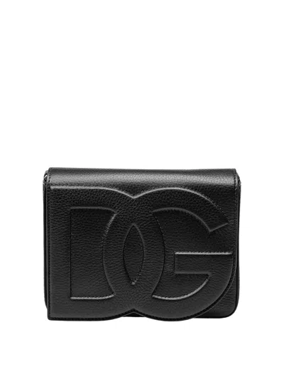 Dolce & Gabbana Leather Mini Bag In Black