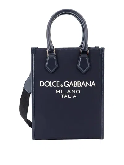 Dolce & Gabbana Shopping Bag Dg In Blue