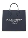 Dolce & Gabbana Spacious Tote Bag Detachable Strap In Blue