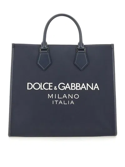 DOLCE & GABBANA BOLSO SHOPPING - AZUL