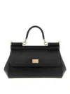 Dolce & Gabbana Black Leather Medium Sicily Handbag