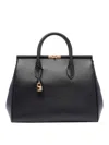 Dolce & Gabbana Large Marlene Handbag In Black