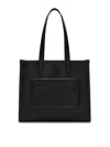 Dolce & Gabbana Calfskin Shopper With Raised Logo In Black