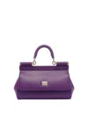 Dolce & Gabbana Sicily Handbag Top Handle In Purple