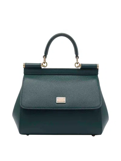 Dolce & Gabbana Medium Sicily Handbag In Green