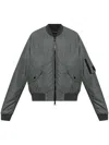 Dolce & Gabbana Grey Solid Mock Collar Jacket In グレー