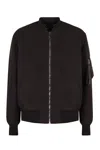 Dolce & Gabbana Bomber Jacket In Technical Fabric In Black