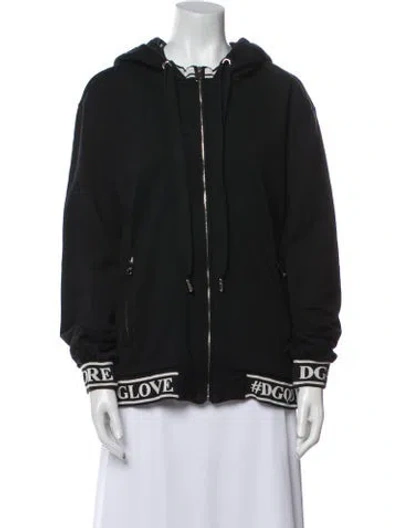 Pre-owned Dolce & Gabbana Bomber Jacket In Black