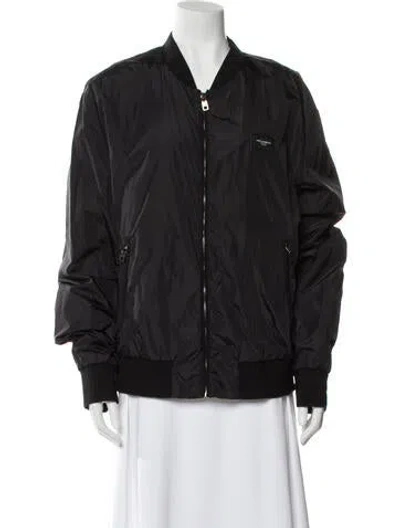 Pre-owned Dolce & Gabbana Bomber Jacket In Black