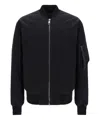 Dolce & Gabbana Bomber Jacket In Technical Fabric In Black