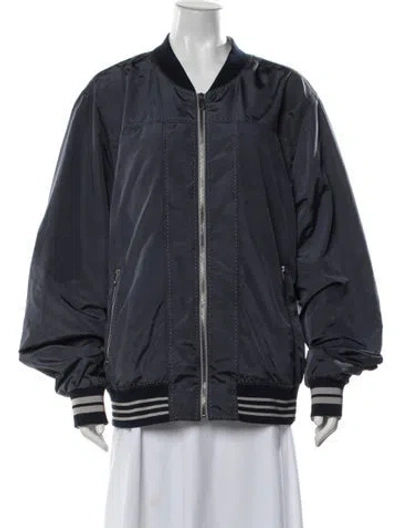 Pre-owned Dolce & Gabbana Bomber Jacket In Blue