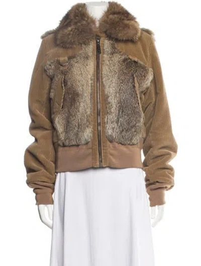 Pre-owned Dolce & Gabbana Bomber Jacket In Brown