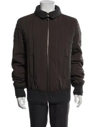 Pre-owned Dolce & Gabbana Bomber Jacket In Brown