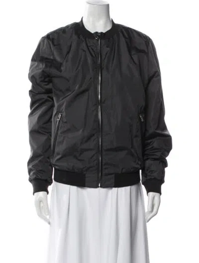 Pre-owned Dolce & Gabbana Bomber Jacket In Gray