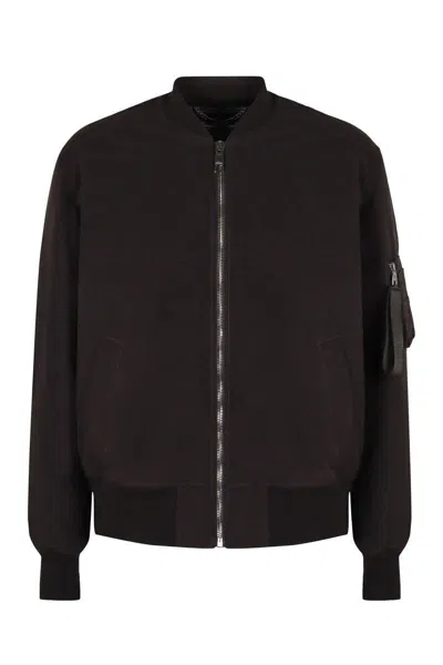 DOLCE & GABBANA DOLCE & GABBANA BOMBER JACKET IN TECHNICAL FABRIC