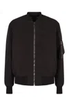 Dolce & Gabbana Bomber Jacket In Technical Fabric In Black
