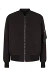 Dolce & Gabbana Bomber Jacket In Technical Fabric In Black