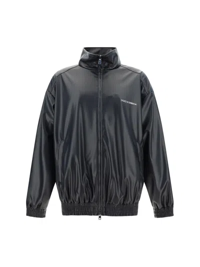 Dolce & Gabbana Bomber Jacket In Nero