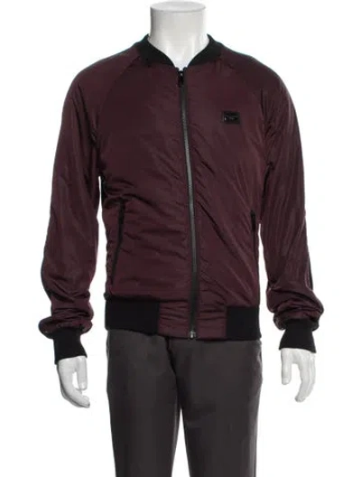 Pre-owned Dolce & Gabbana Bomber Jacket In Purple