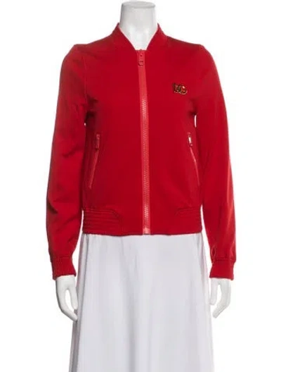 Pre-owned Dolce & Gabbana Bomber Jacket In Red