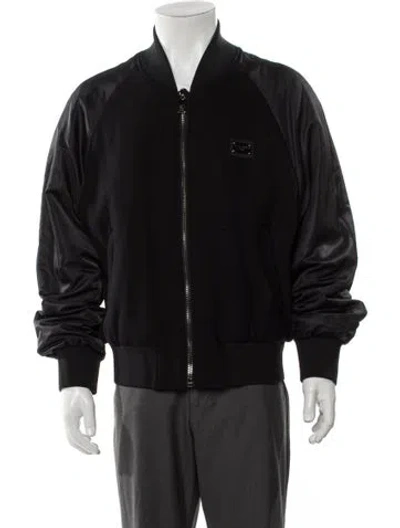 Pre-owned Dolce & Gabbana Bomber Jacket W/ Tags In Black