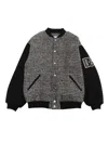 Dolce & Gabbana Wool-blend Glen Plaid Bomber Jacket In Multicolor
