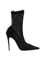 Dolce & Gabbana Lollo Lace And Leather Ankle Boots
