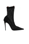 Dolce & Gabbana Lollo Lace And Leather Ankle Boots