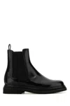 Dolce & Gabbana Men Brushed Leather Boot In Black