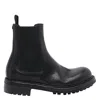 Dolce & Gabbana Chunky Sole Round Toe Ankle Boots In Black