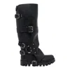 Dolce & Gabbana Black Ankle Boots With Adjustable Buckle Straps And Logo Plaque On The Back In Leather Woman In Black