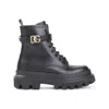 Dolce & Gabbana Logo-buckle Boots In Black