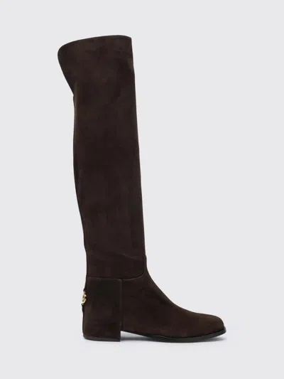 DOLCE & GABBANA BOOTS DOLCE & GABBANA WOMAN COLOR BROWN,H43870032