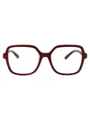 Dolce & Gabbana Bordeaux Injectate Optical Glasses In Brown