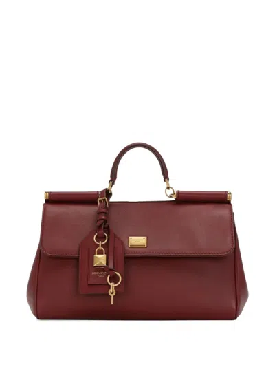 Dolce & Gabbana Bordeaux Sicily Satchel
