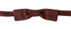 Dolce & Gabbana Bordeaux Silk Floral Faille Adjustable Bow Men's Tie In Maroon
